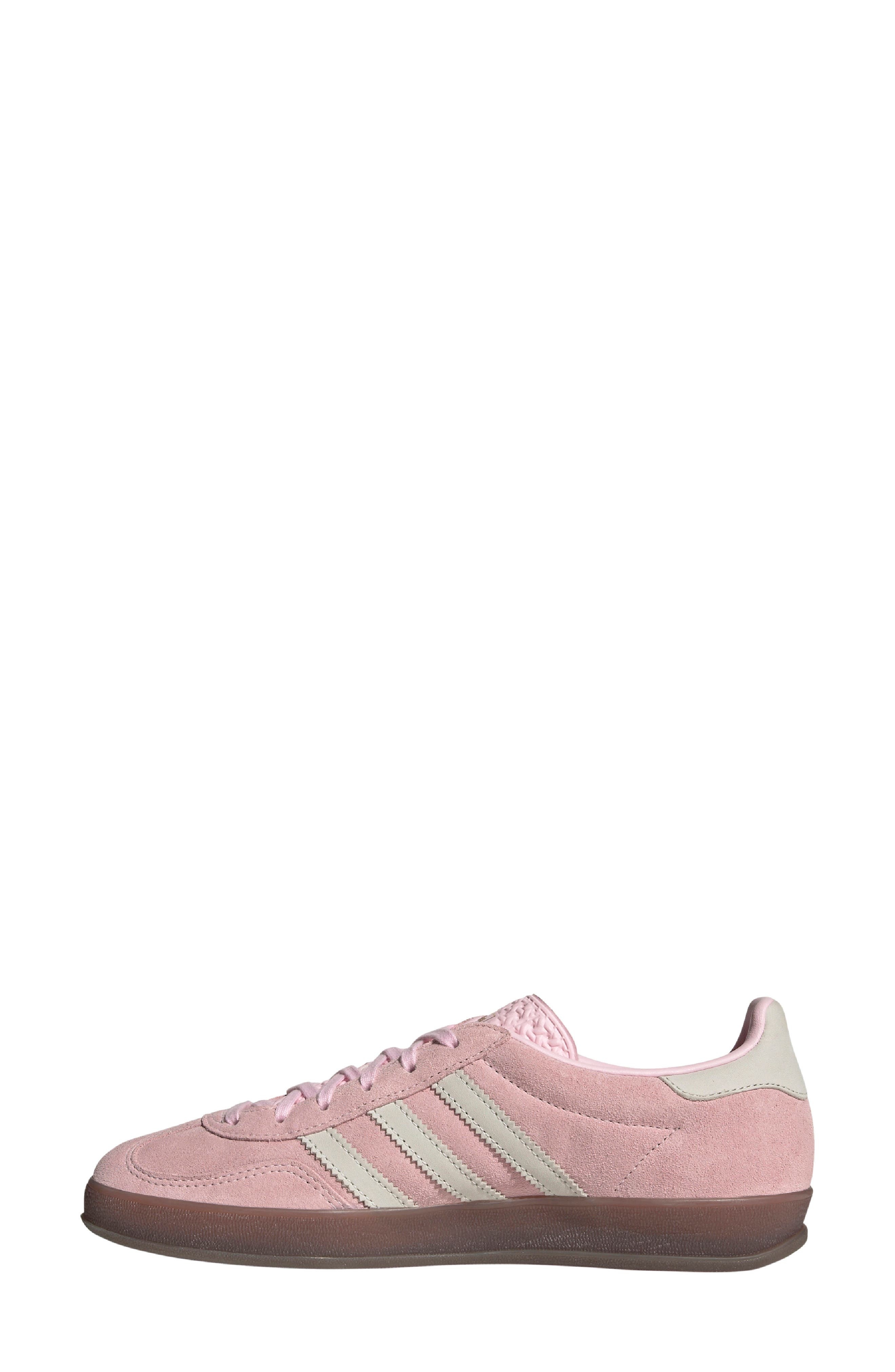 adidas Gazelle Indoor Sneaker in Clear Pink/Off White/Pink at Nordstrom - 6