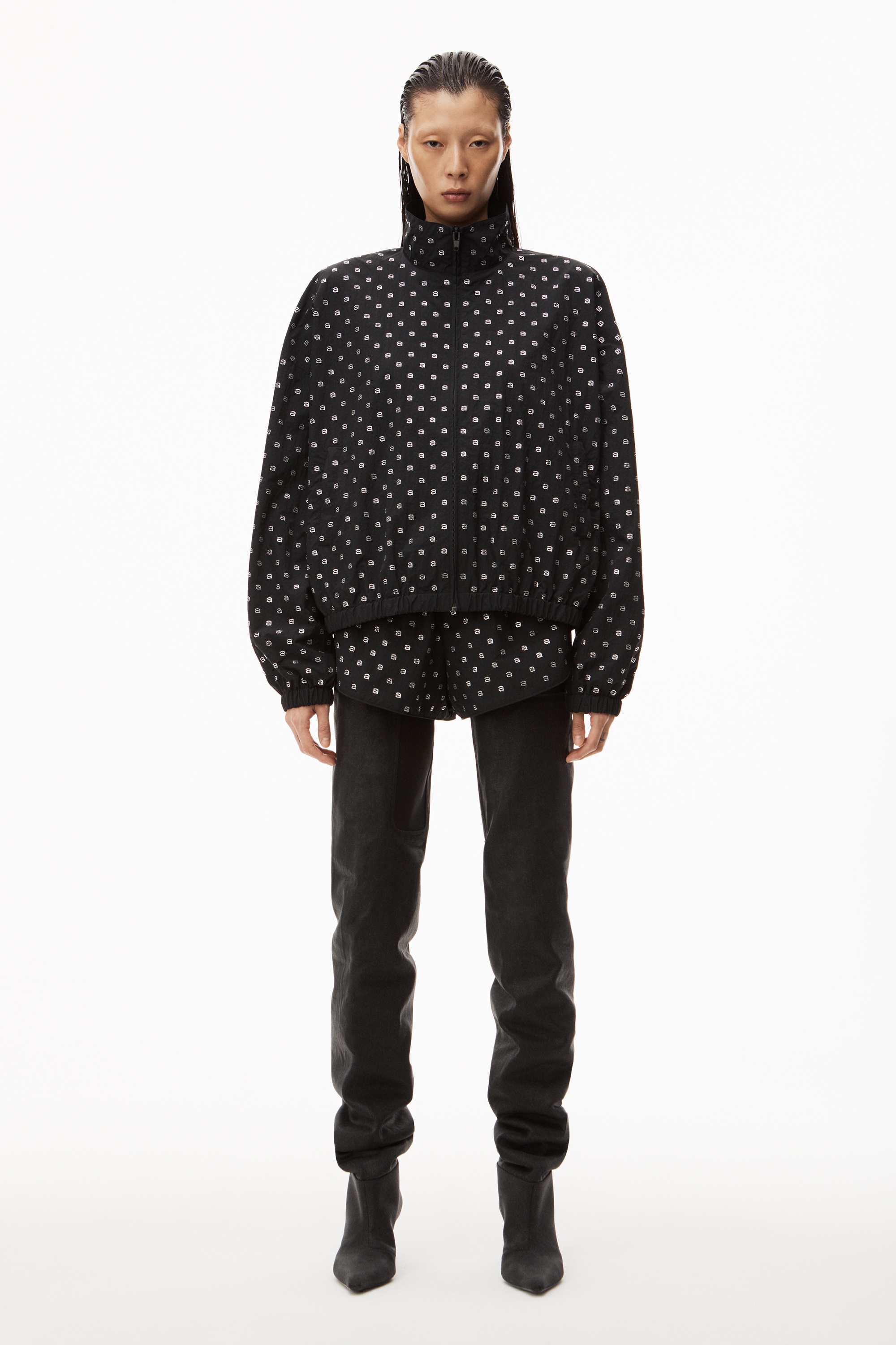 HOTFIX COACHES JACKET IN CRINKLE NYLON - 2
