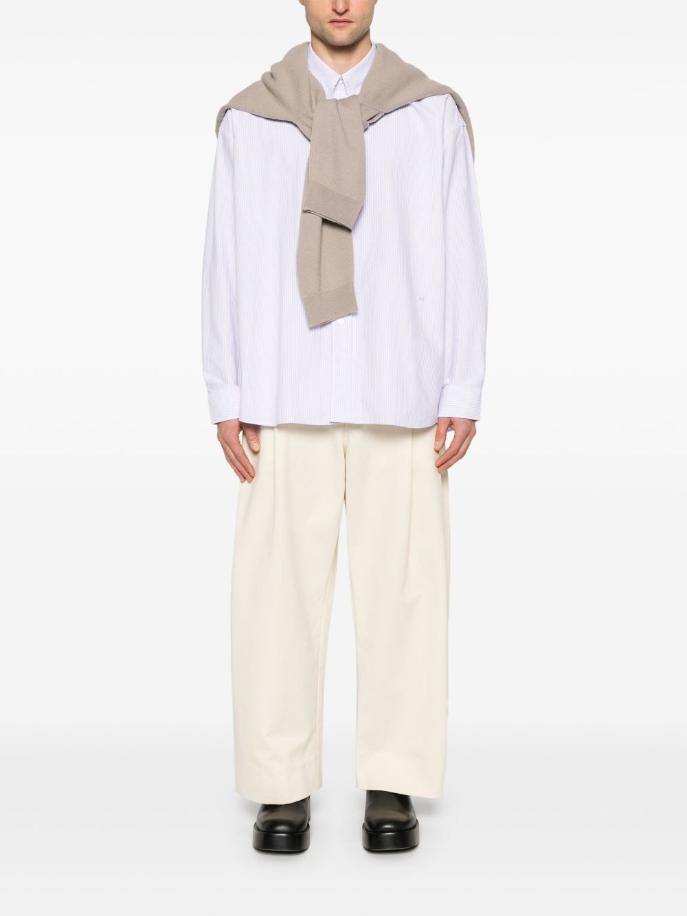 pleat-detail trousers - 2