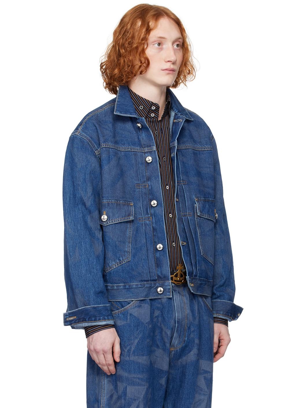 ダウンジャケット・コート VIVIENNE WESTWOOD WOMEN Marlene Denim Jacket Indigo Blue VIVIENNE WESTWOOD WOMEN Marlene Denim Jacket Indigo Blue
