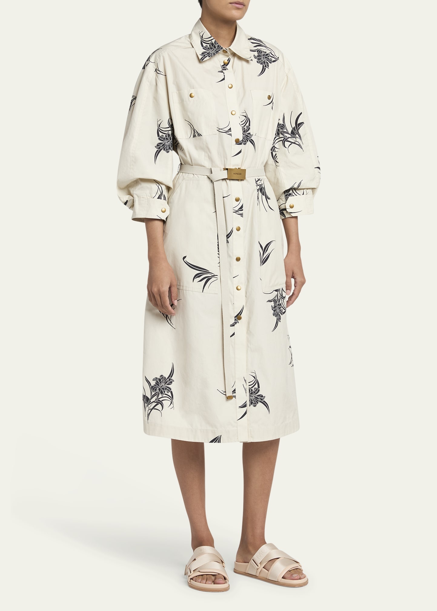Printed Shirtdress - 4