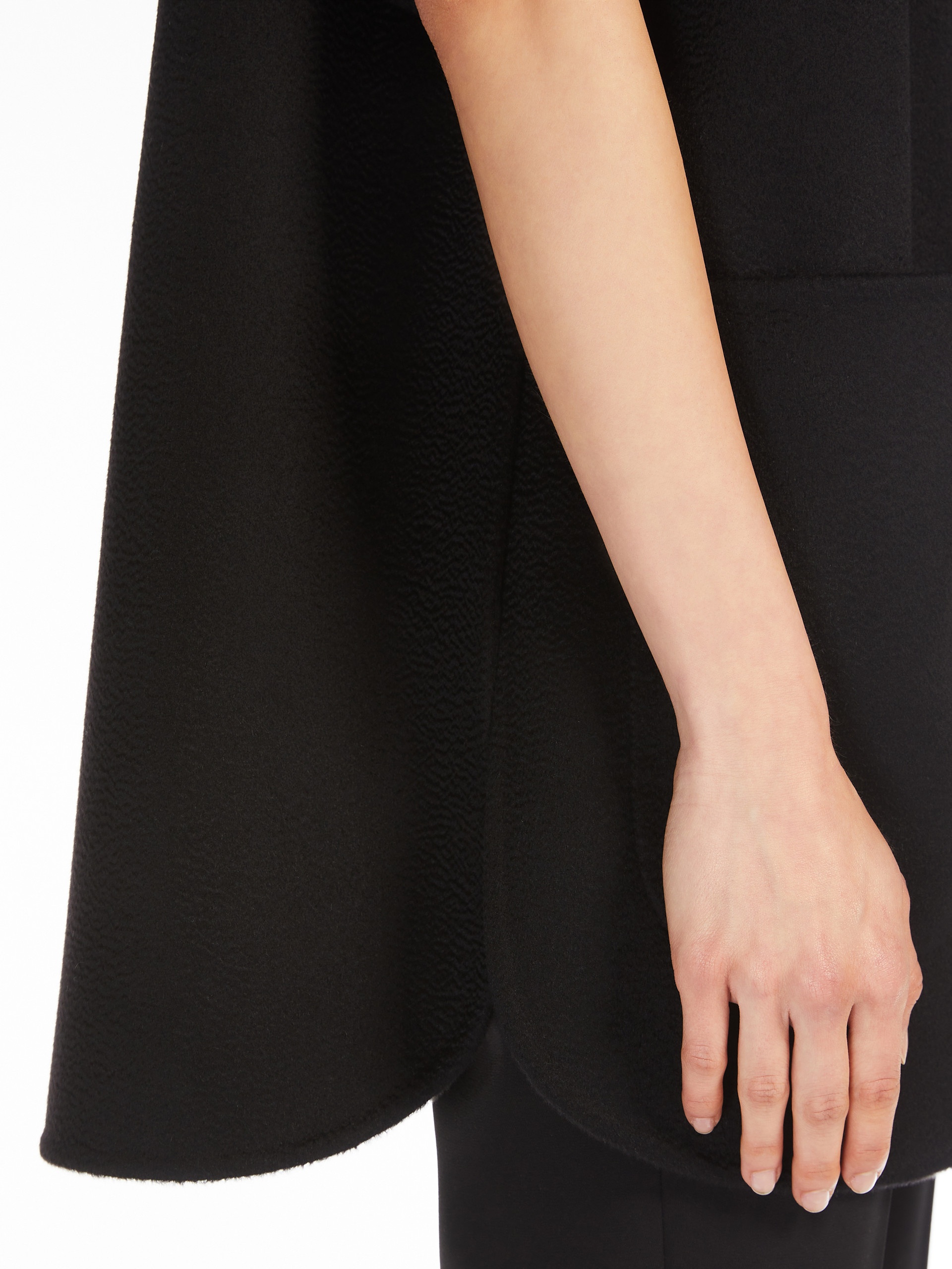 DORICO Sable-look cashmere cape - 6