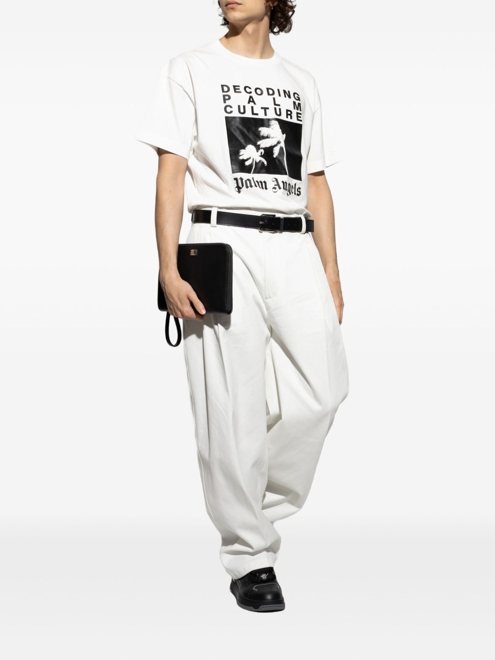 palm-tree print T-shirt - 2