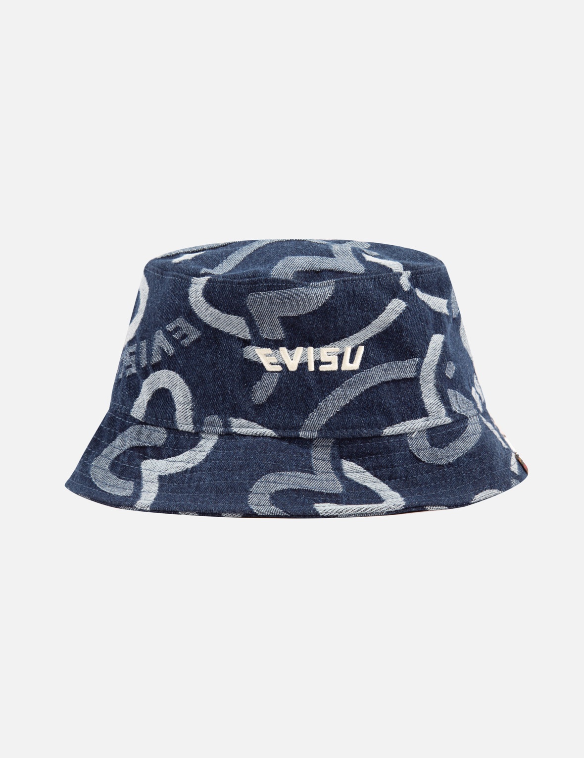 ALLOVER SEAGULL JACQUARD DENIM BUCKET HAT - 2