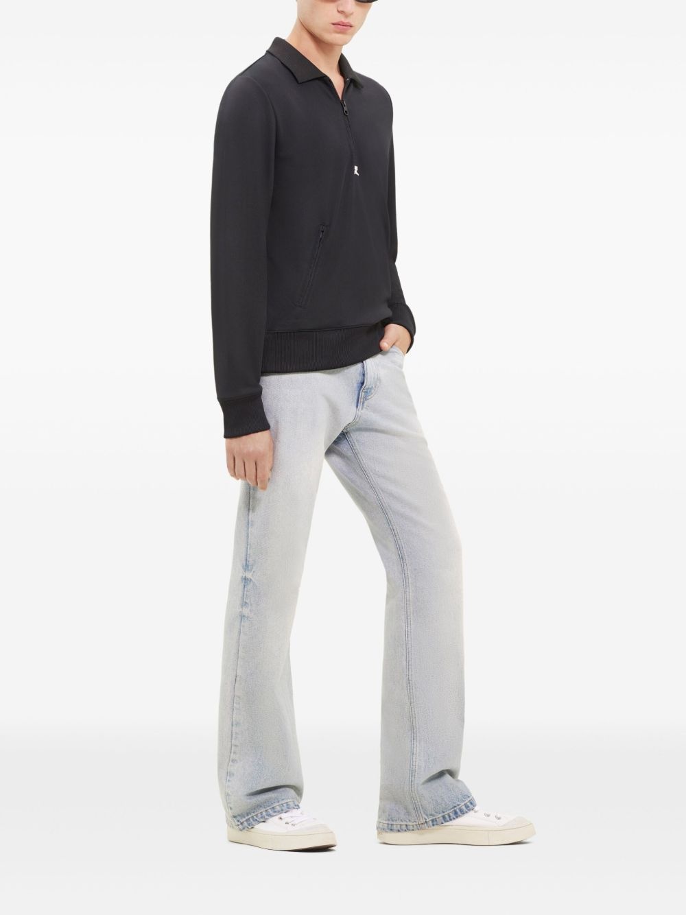 zipped polo shirt - 3