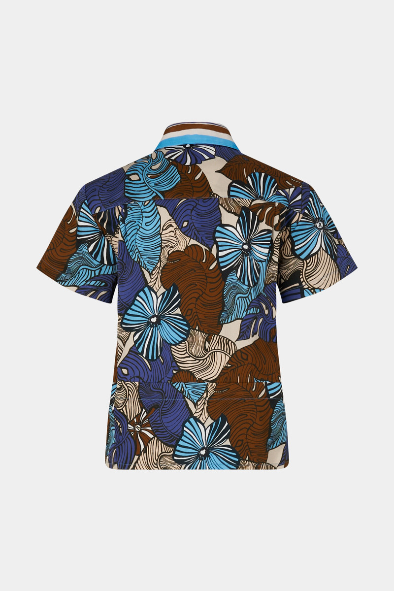 BOGNER Daphna Blouse in Blue/Brown/Beige outlook