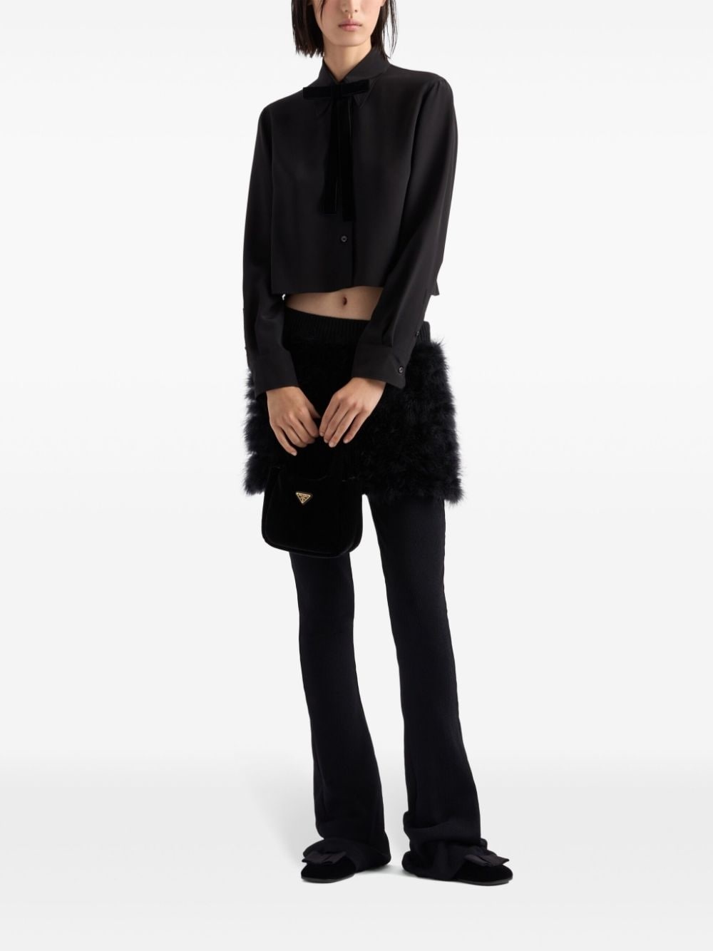 bow-detail shirt - 2