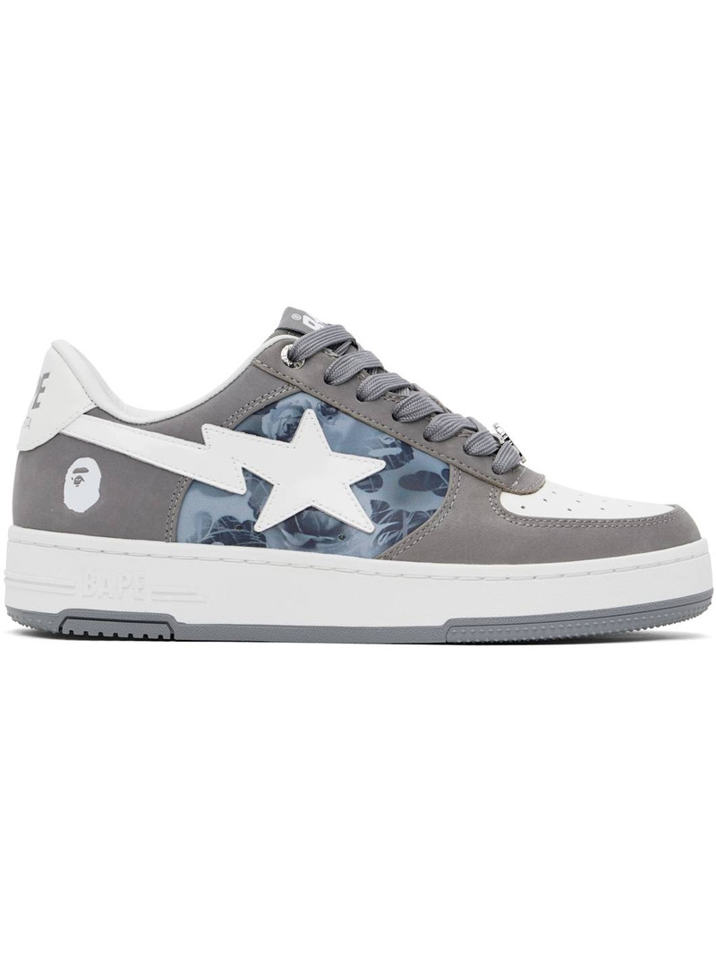 Gray & White Sta #2 Sneakers - 1