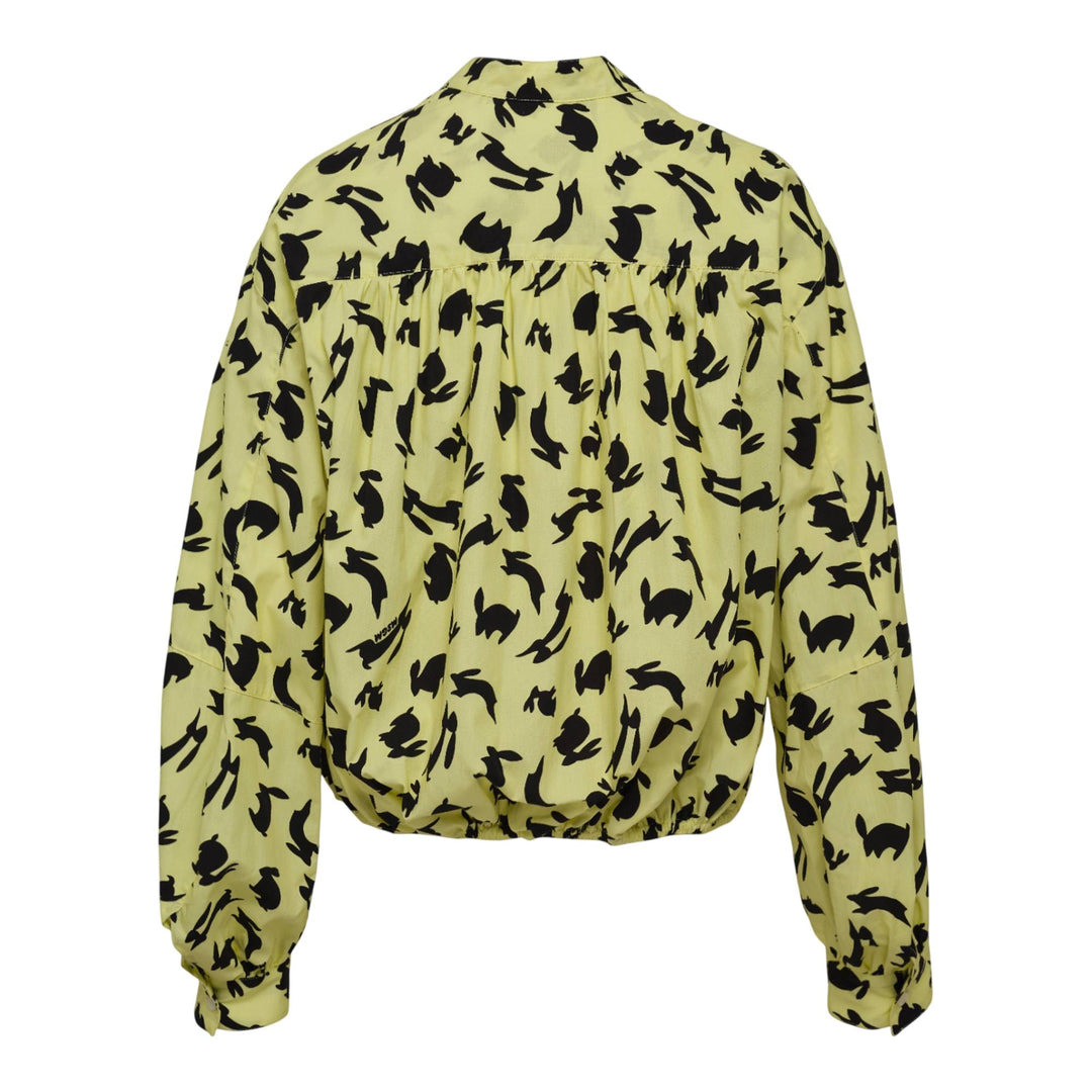 All Over Rabbits Button-Up Blouse - 3