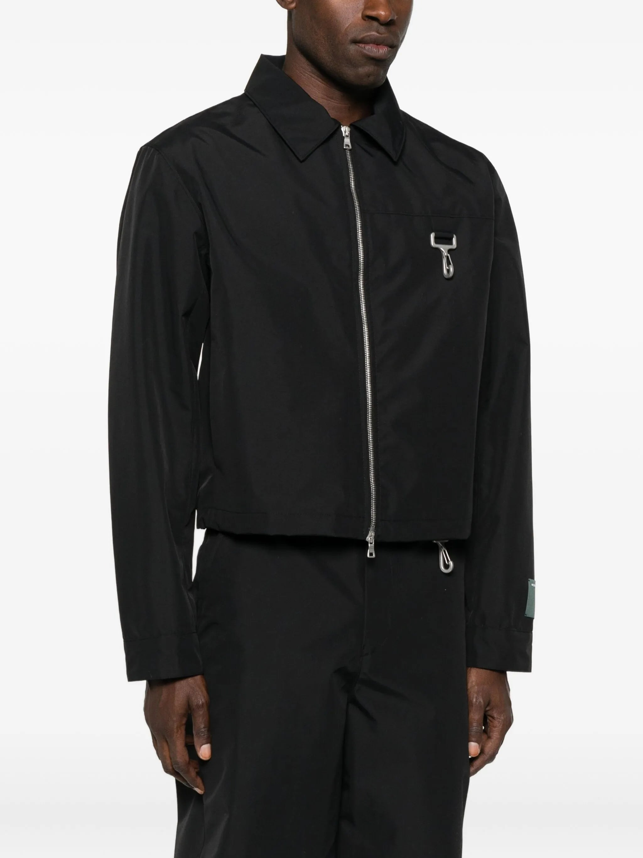 zip-up shirt jacket - 3