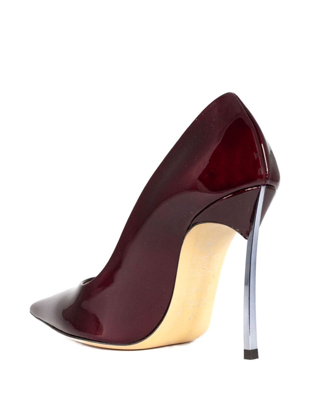 100mm Superblade patent leather pointed stiletto pumps - 4