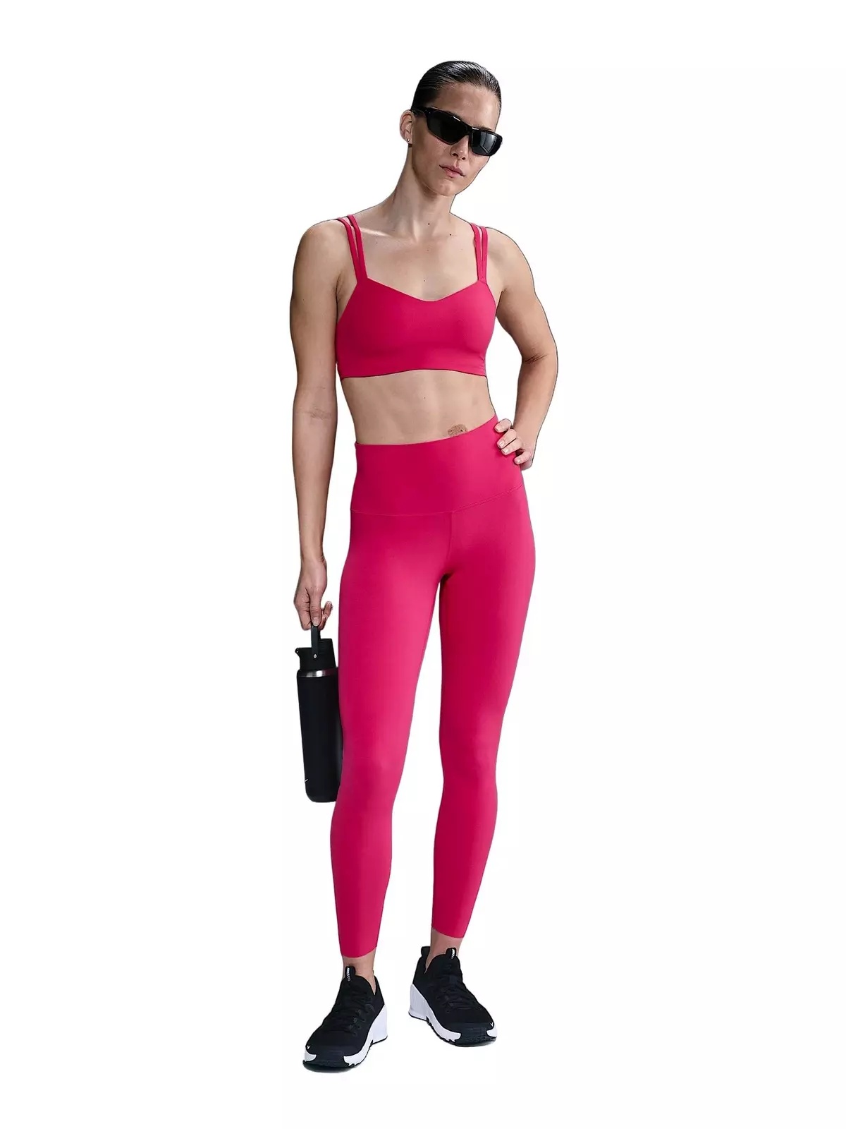 Women's Zenvy Strappy Light-Support Padded Sports Bra -Pink - 4