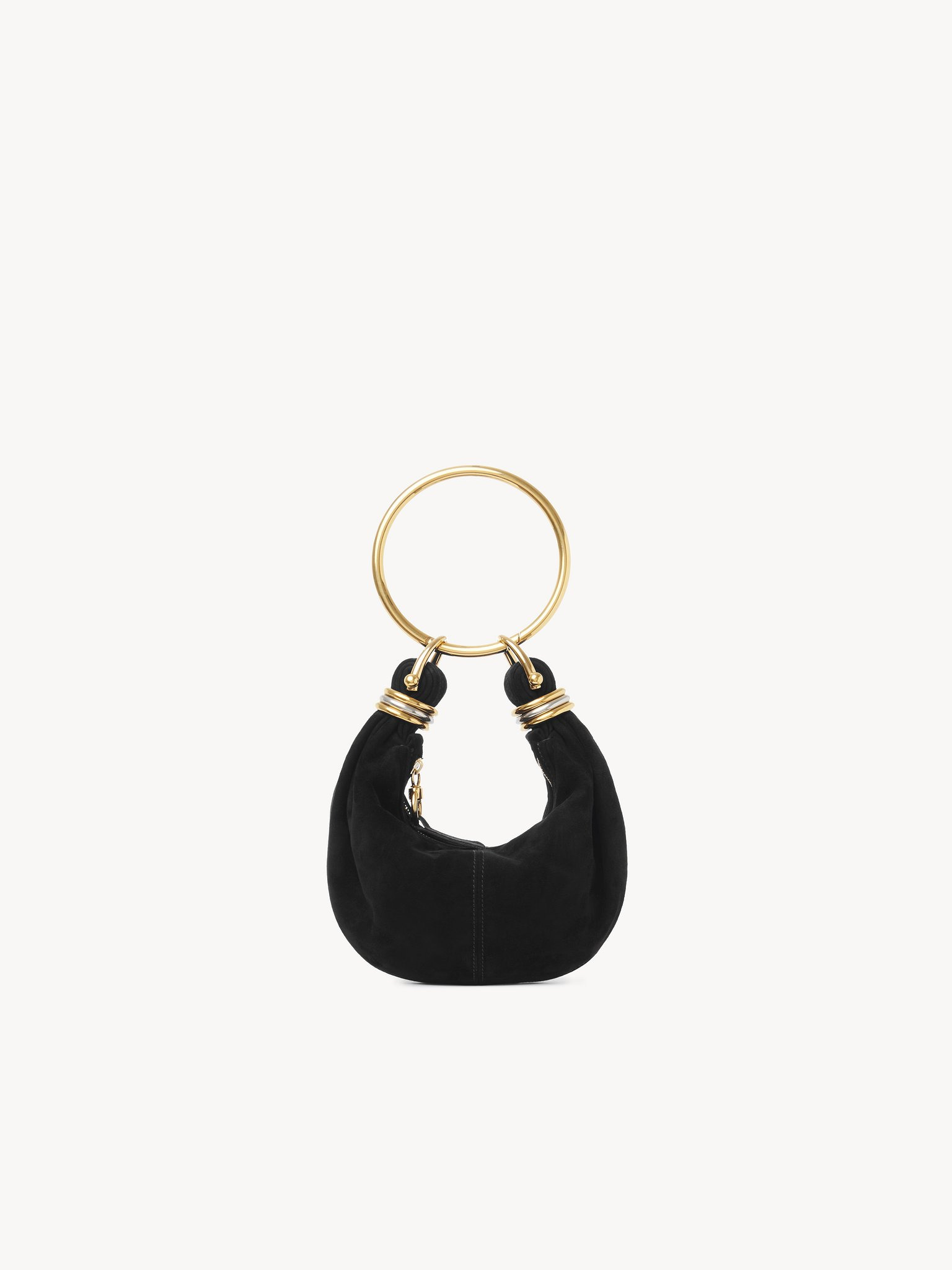 MINI BRACELET HOBO BAG IN SUEDE LEATHER - 4
