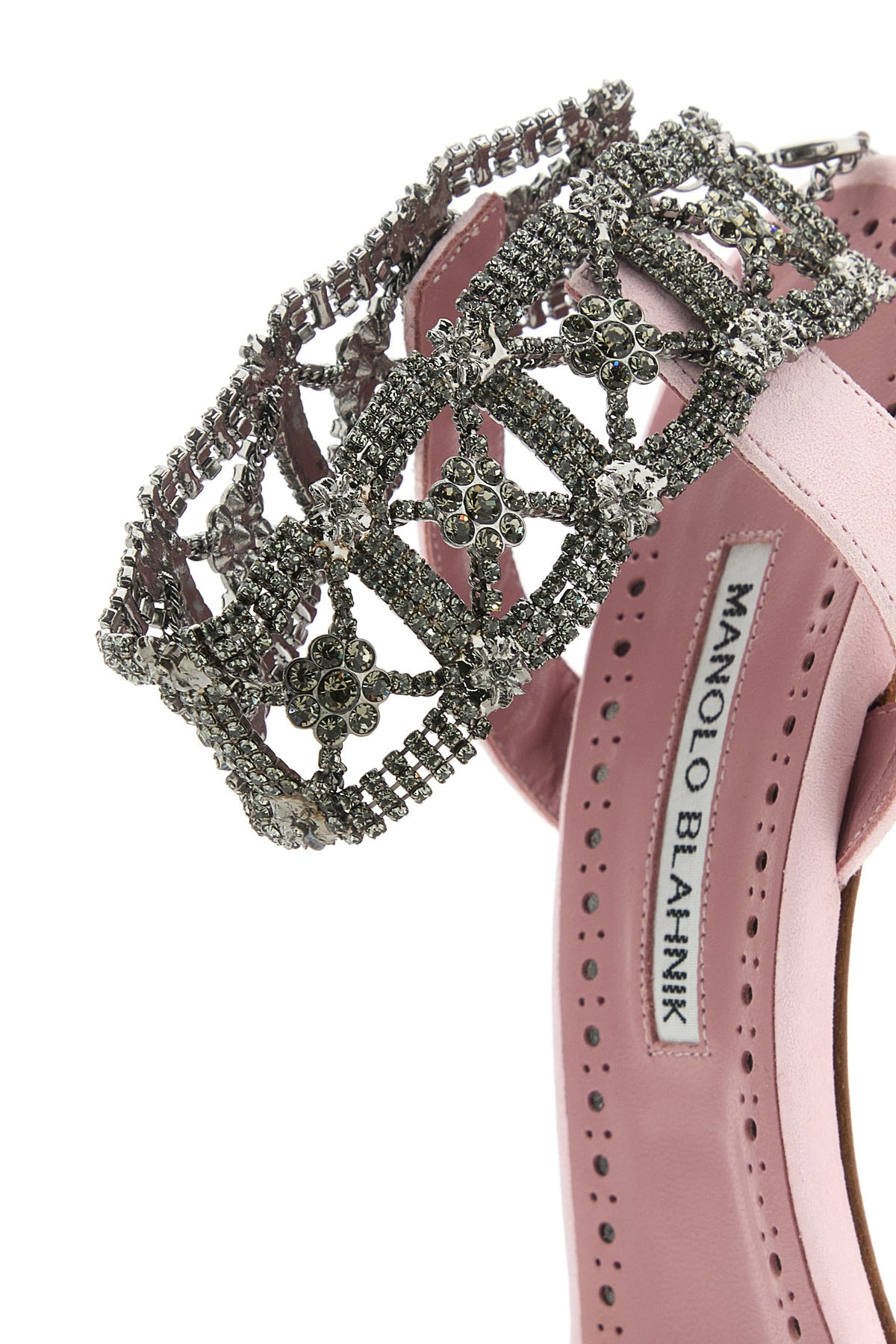 Pastel pink suede Lierasan sandals - 4