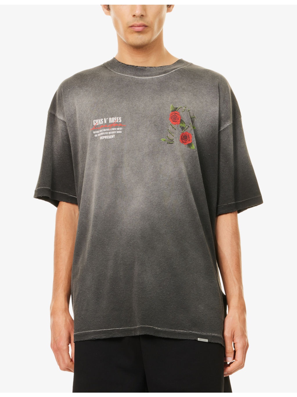 Represent x Guns N' Roses Exclusive Tour Graphic Cotton-Jersey T-Shirt - 3