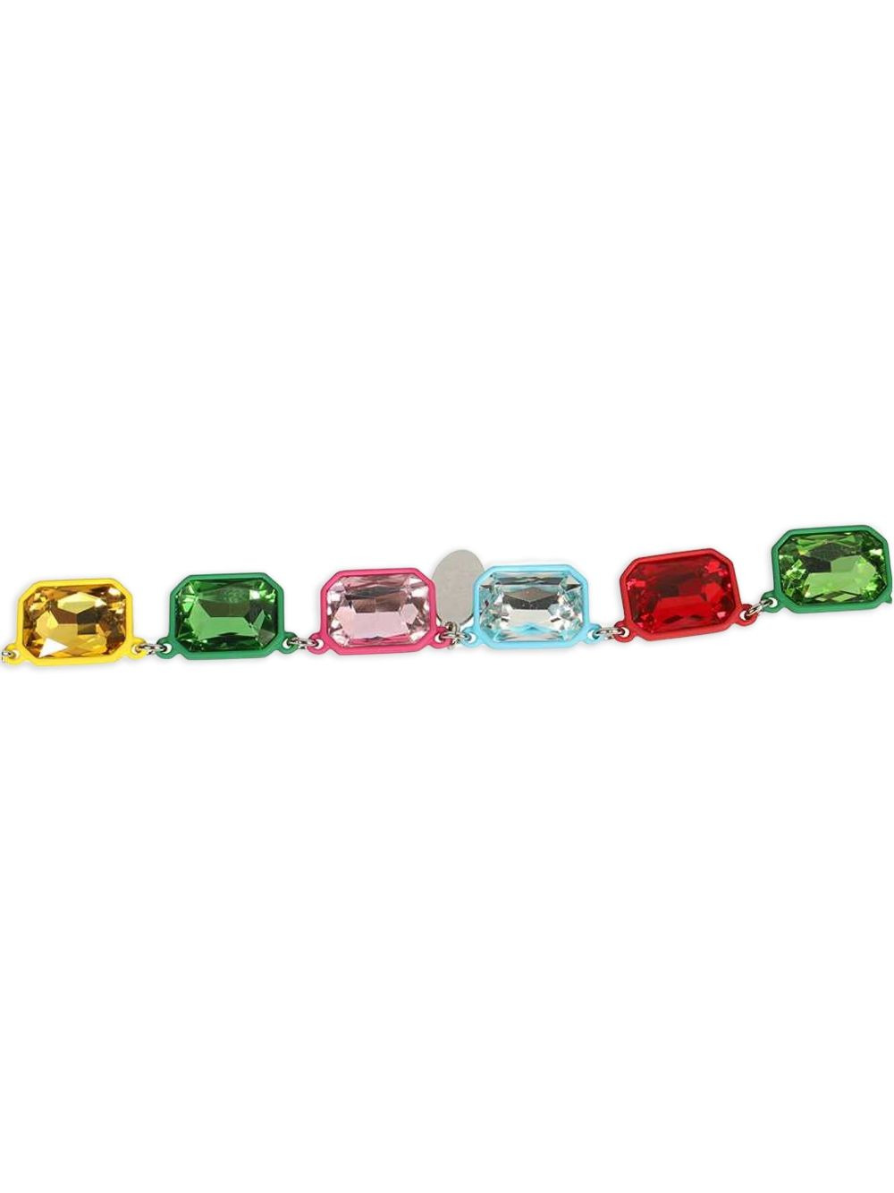 gemstone rectangle necklace - 3