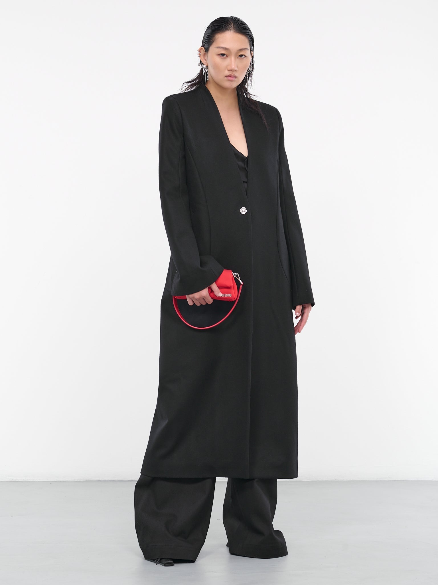 Paneled Wool Coat - 6