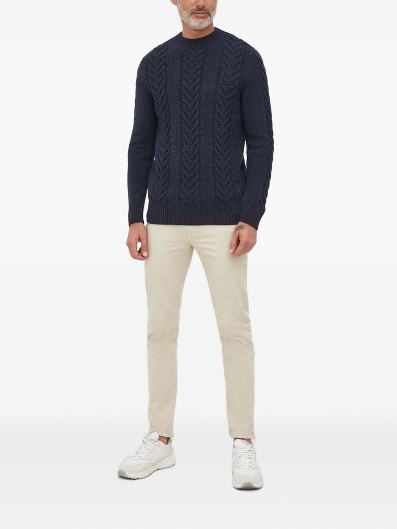 Barbour cable-knit crew-neck sweater outlook