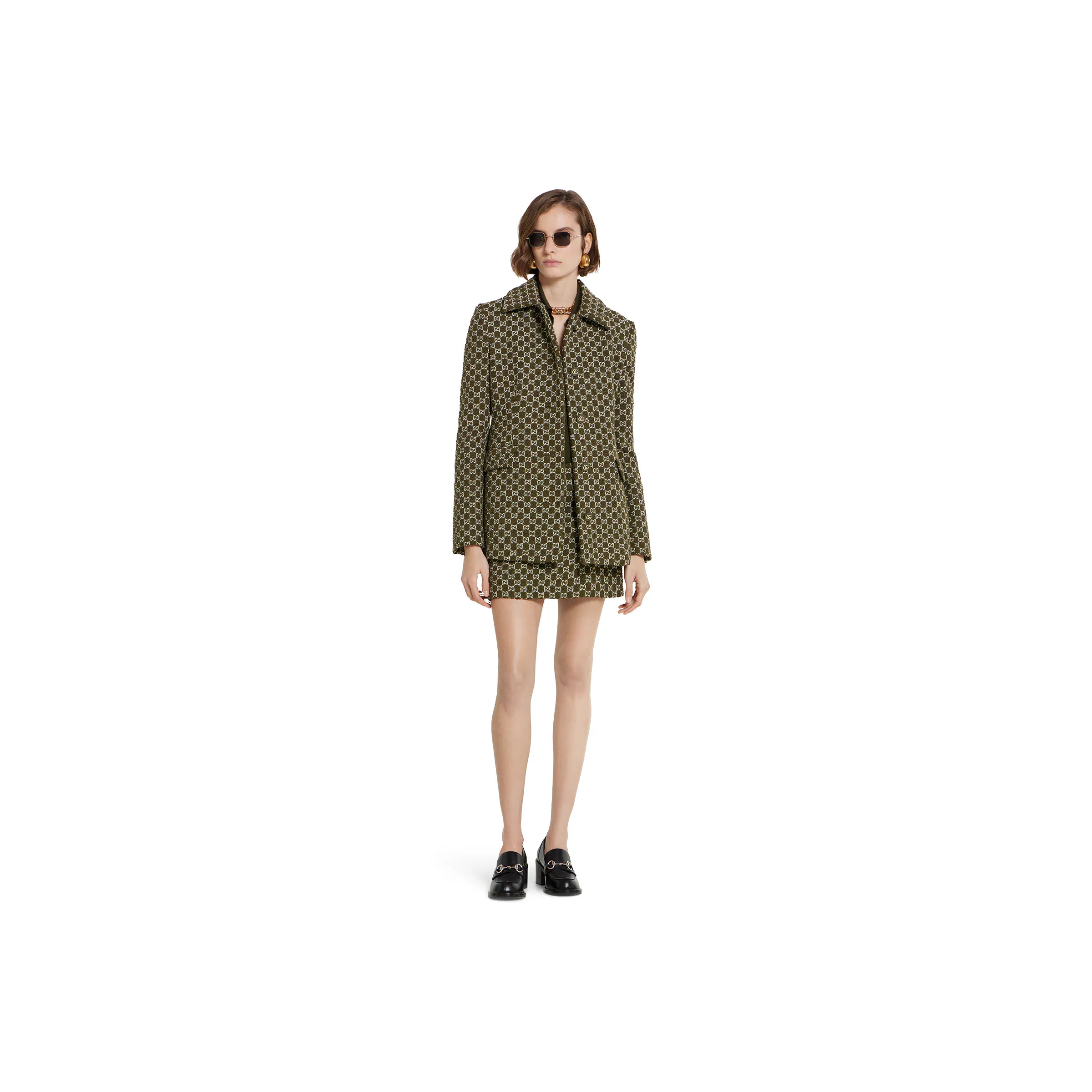 GG cotton bouclé jacket - 2
