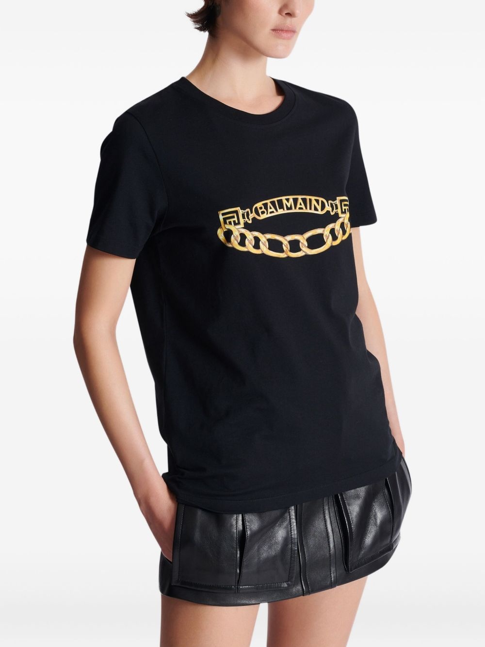 Balmain Chain-print T-shirt - 5