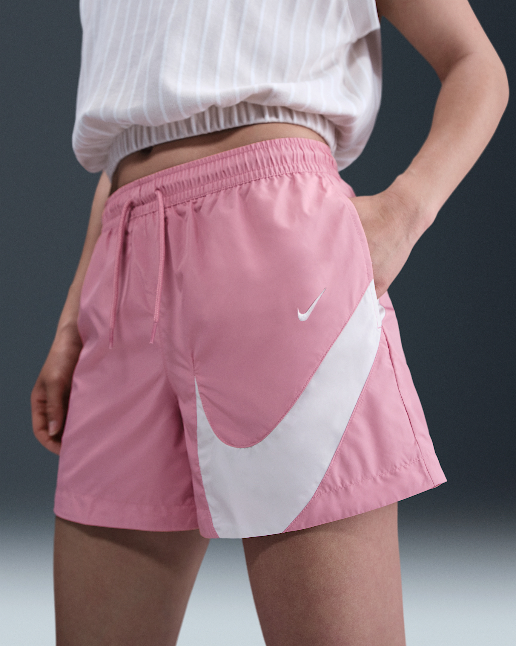 Nike Sportswear Classic Women's Mid-Rise 5" Woven Logo Shorts - 2