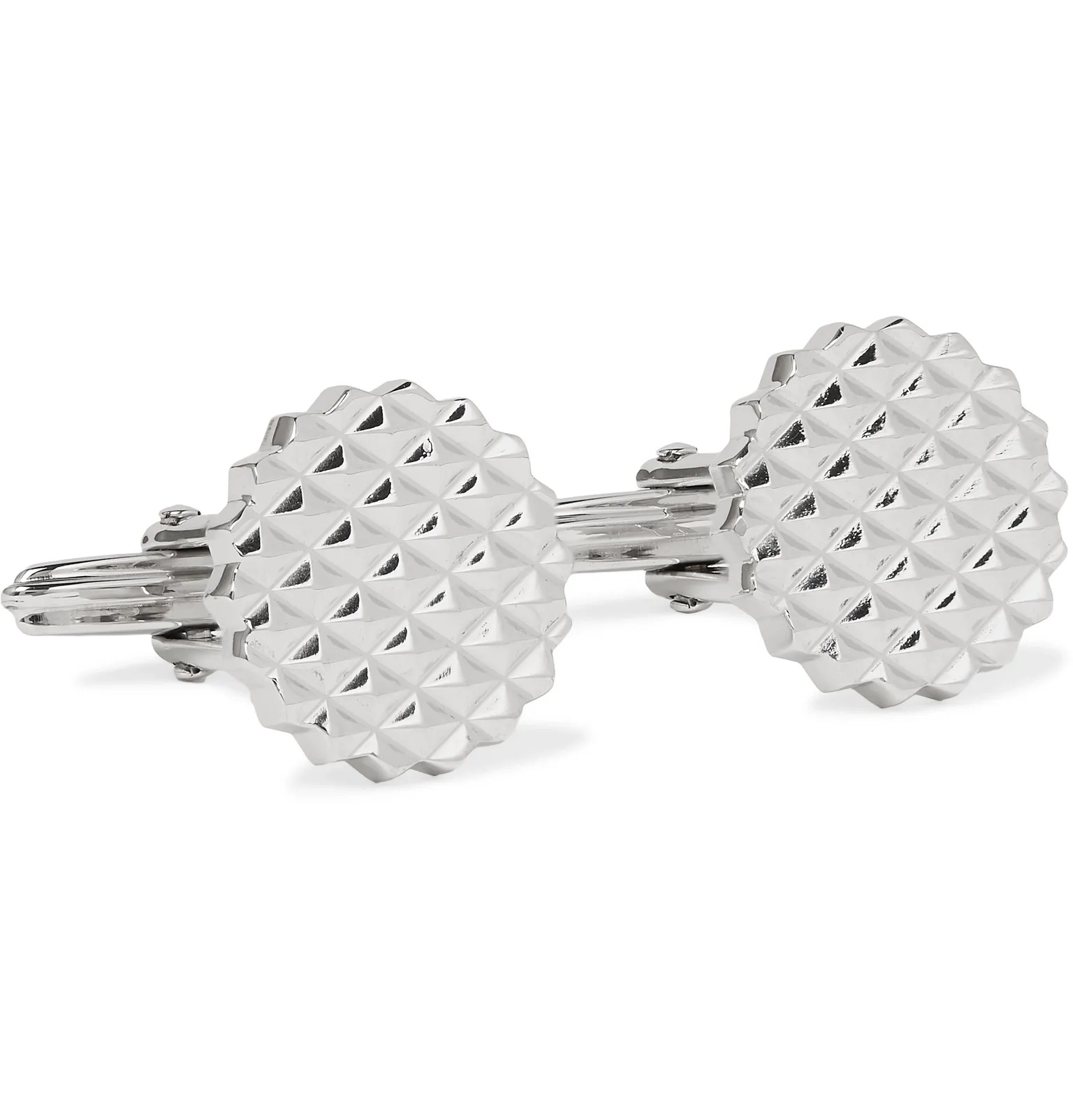 Rhodium-Plated Cufflinks - 4