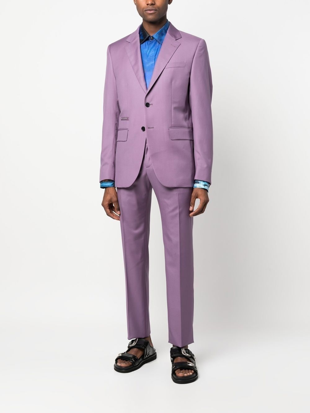 logo-plaque single-breasted suit - 2