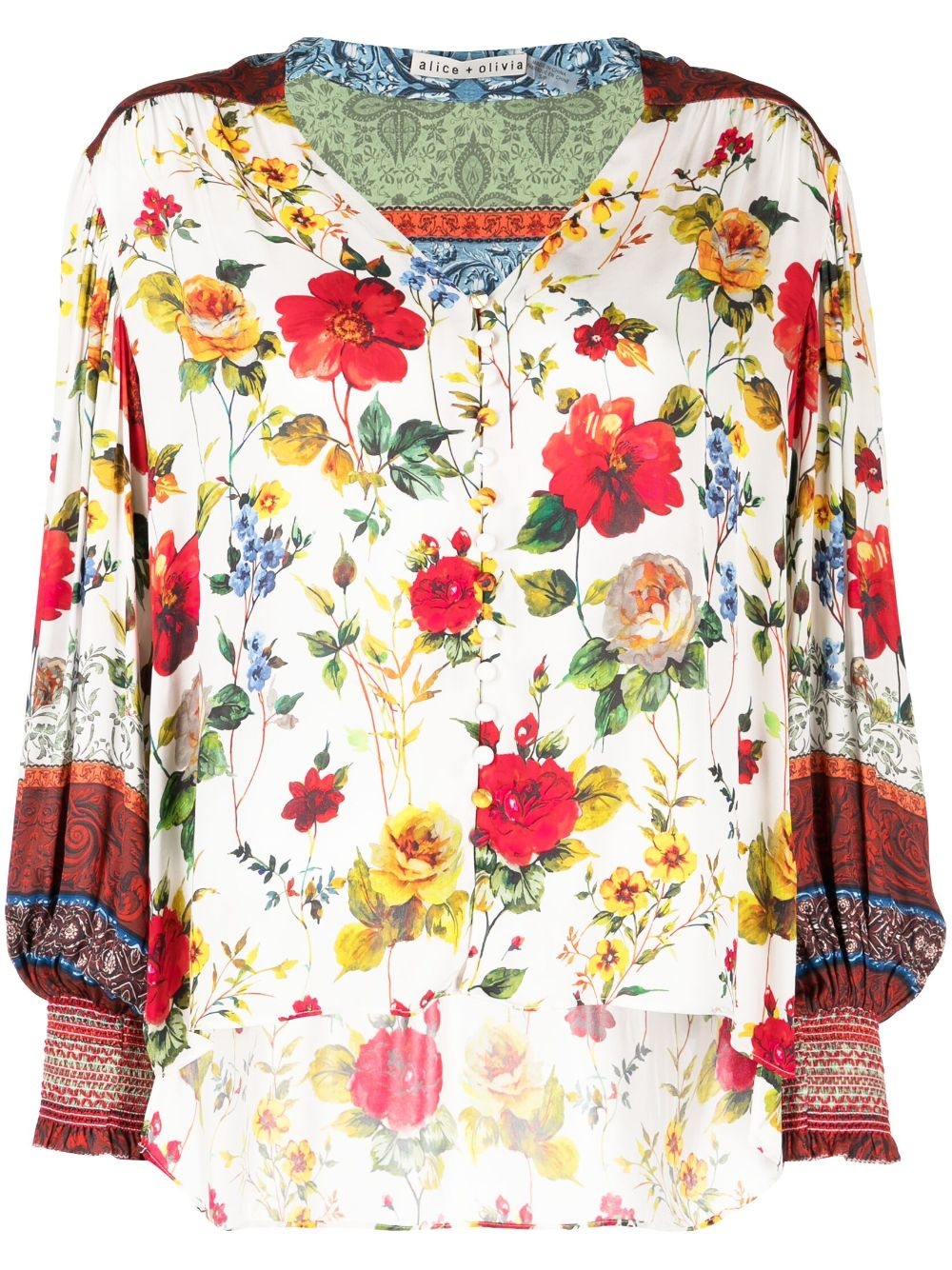 Serena floral-print blouse - 1