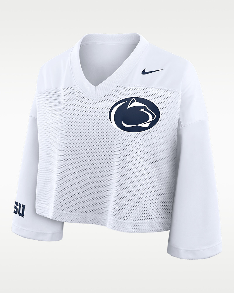 Penn State Jersey Women's Nike Dri-FIT College Cropped Top 1