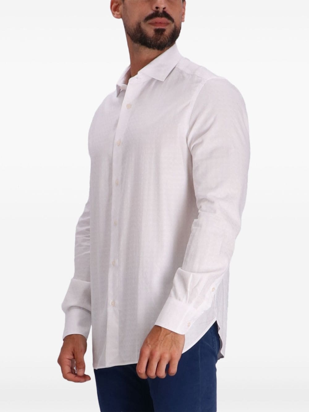 long-sleeved cotton shirt - 3