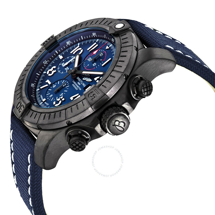 Breitling Super Avenger Night Mission Chronograph Automatic Chronometer Blue Dial Men's Watch V13375 - 2