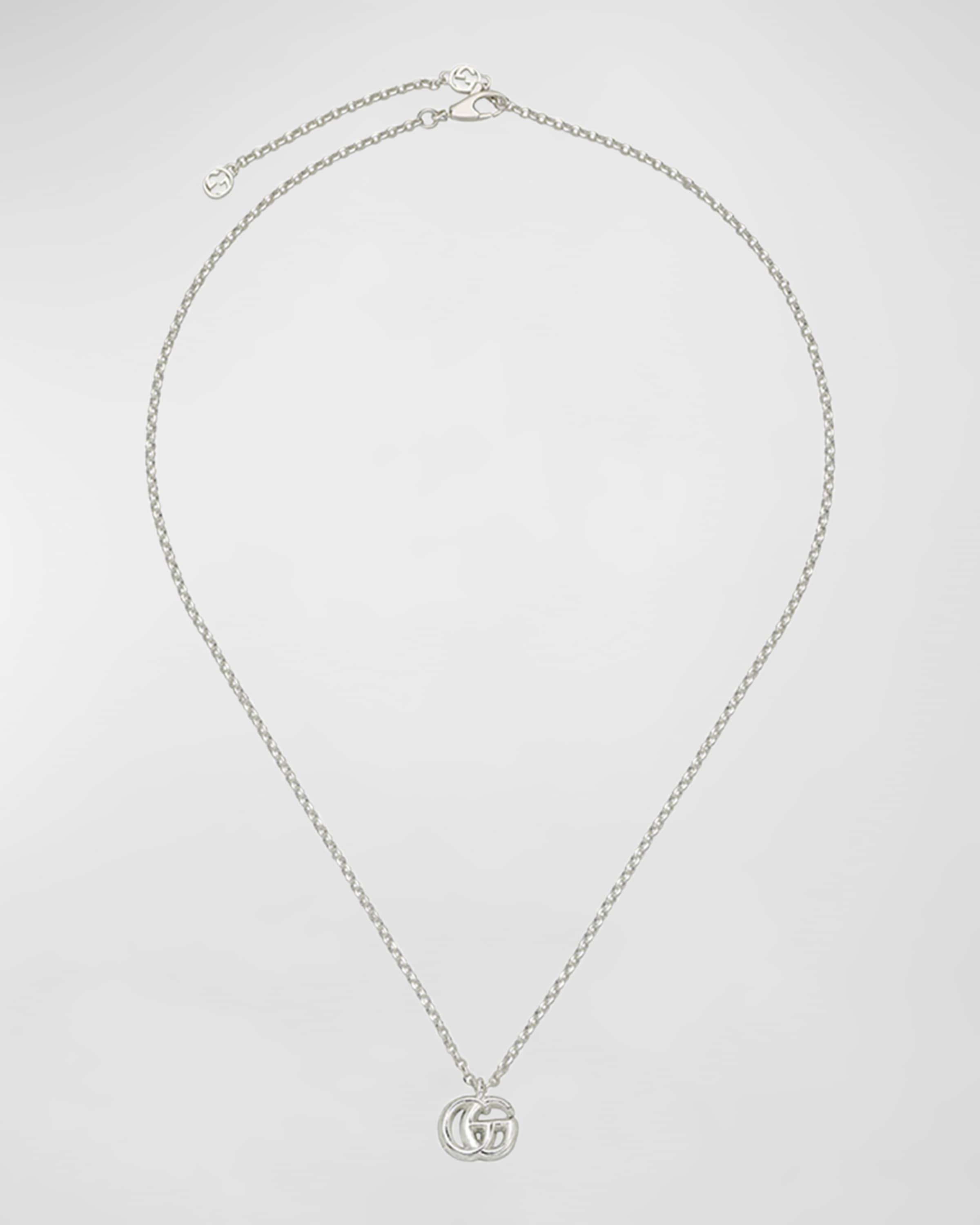 GG Marmont Sterling Silver Necklace - 1