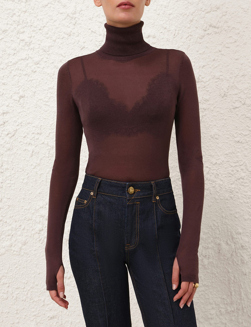 Zimmermann ILLUSTRATION FINE KNIT TOP outlook