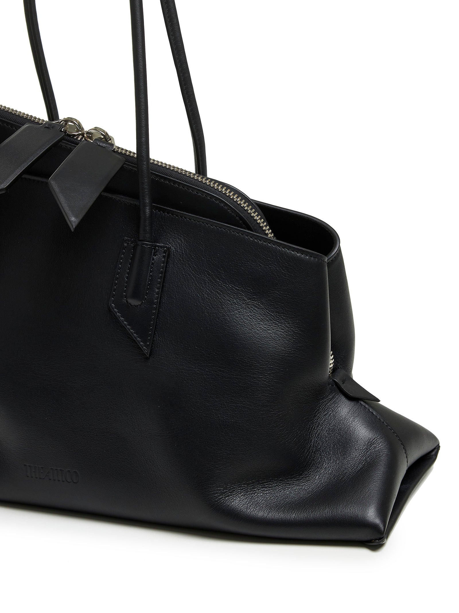 The Attico Women Top Handle “La Passeggiata Medium” Bag – Black - 4