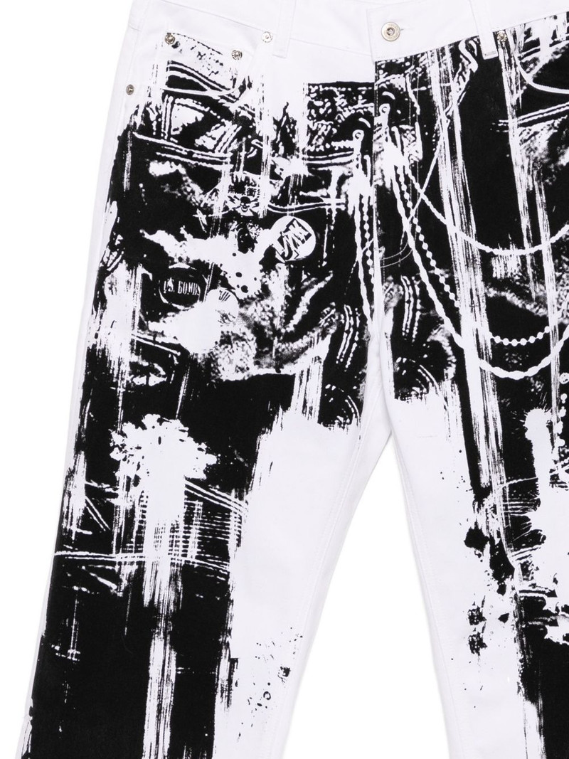 Trompe L'oeil wide-leg jeans 3