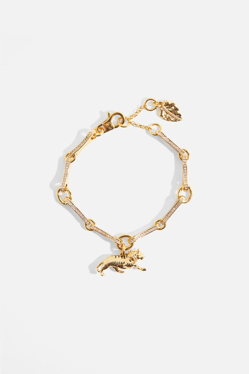 GILDED REALMS LEOPARD BRACELET GOLD - 1