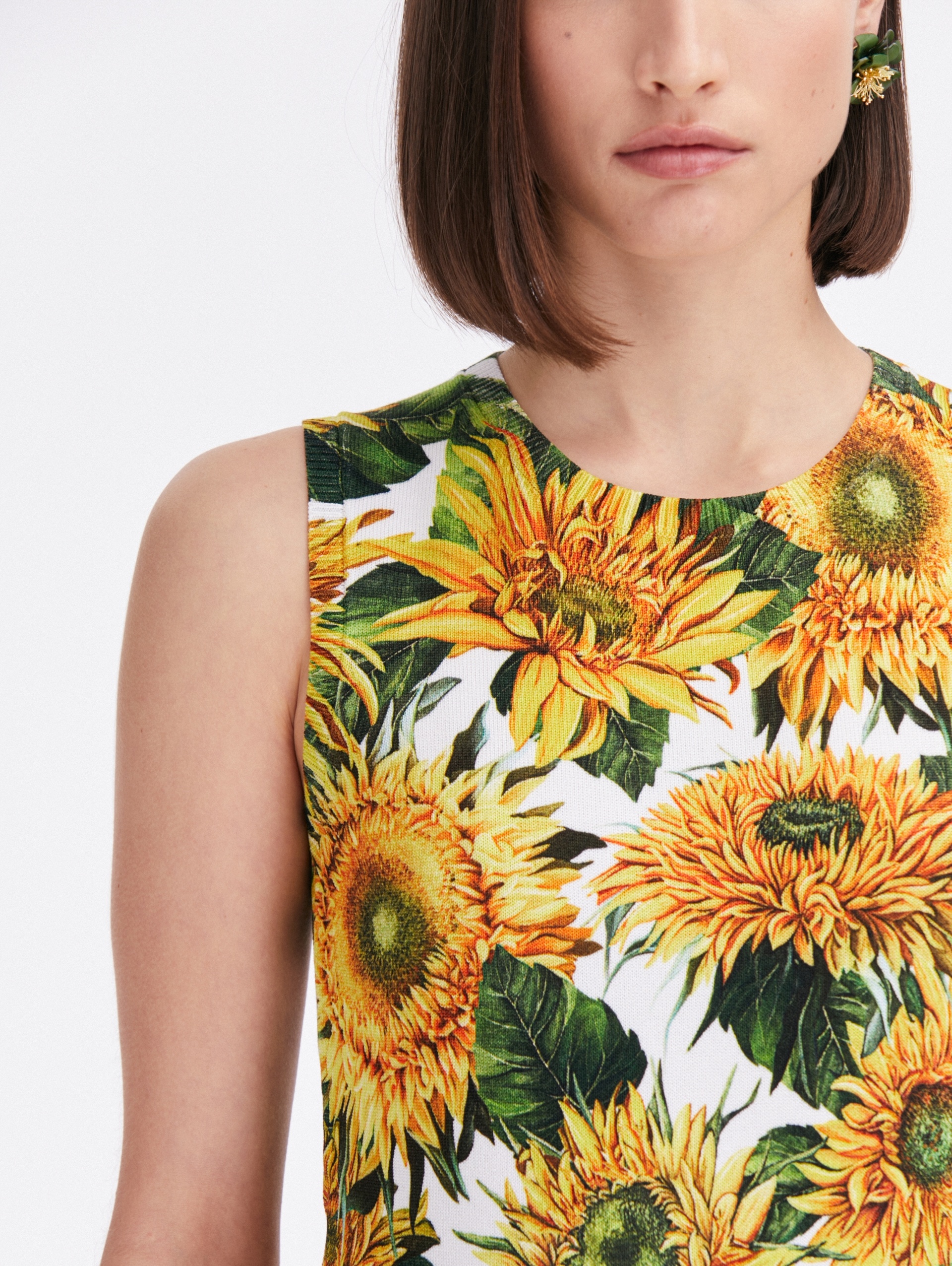 SUNFLOWER PRINTED TANK - 4