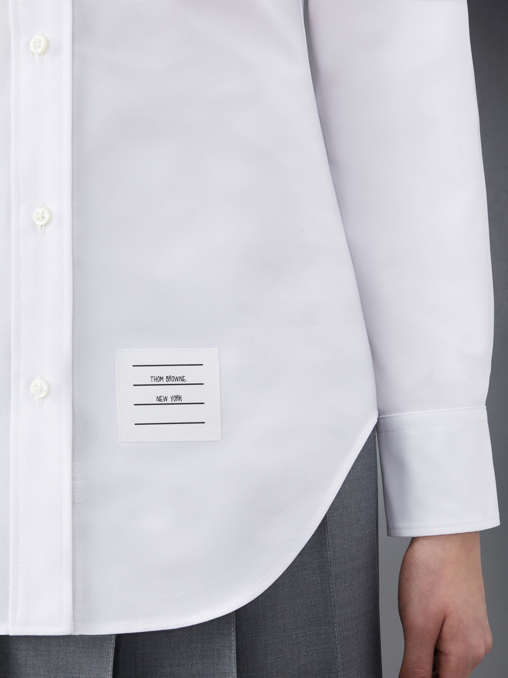 long-sleeve button-fastening shirt - 6