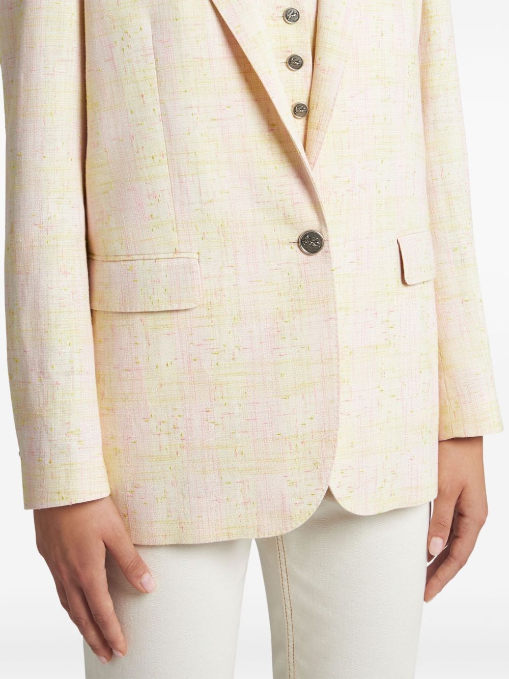 Pegaso-button blazer - 4