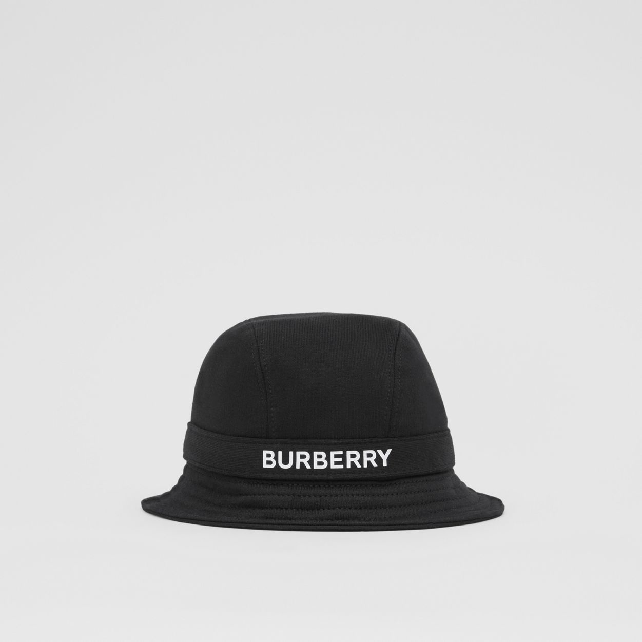 Logo Print Cotton Jersey Bucket Hat - 1