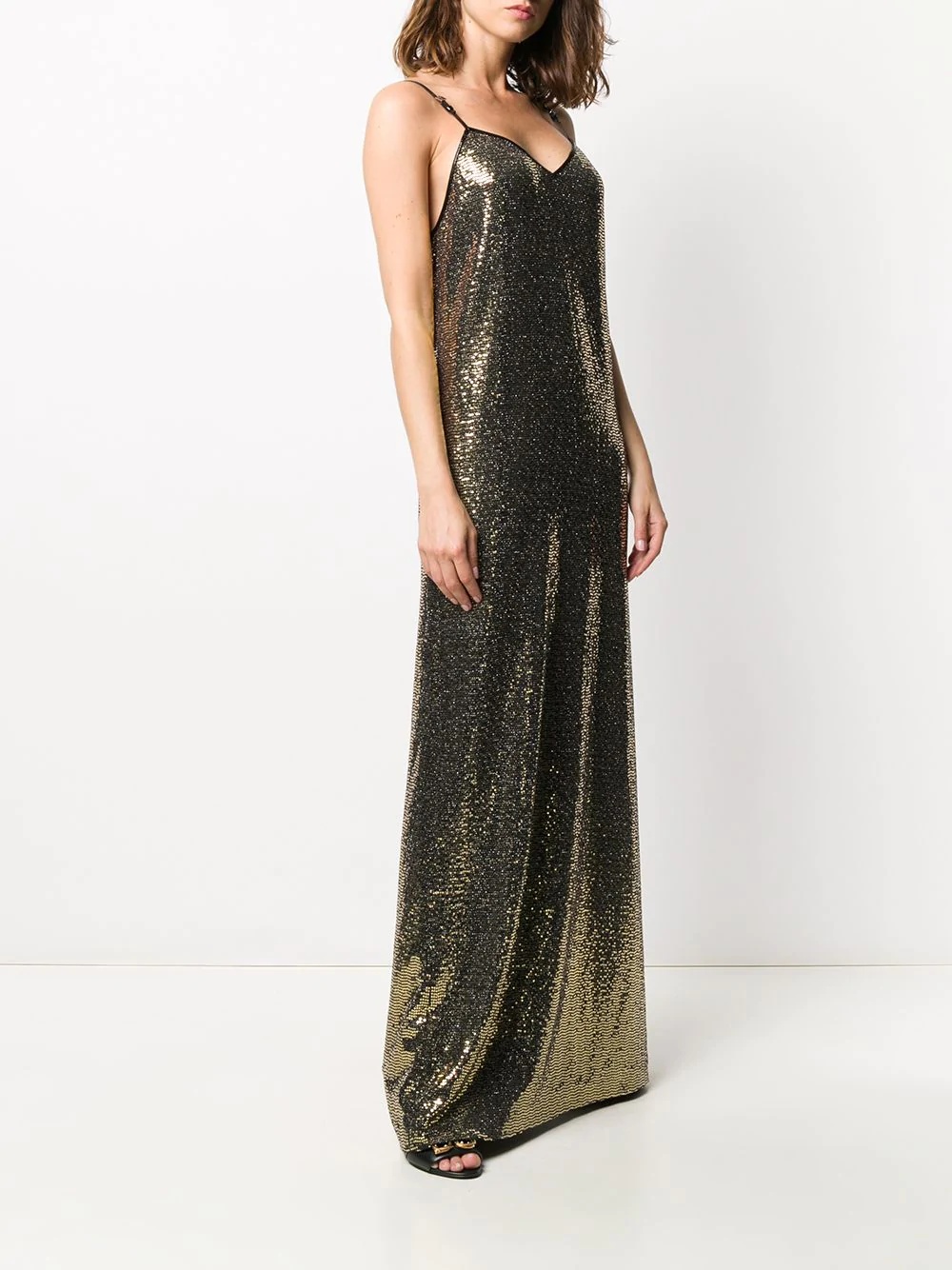 sequin-embellished long dress - 3