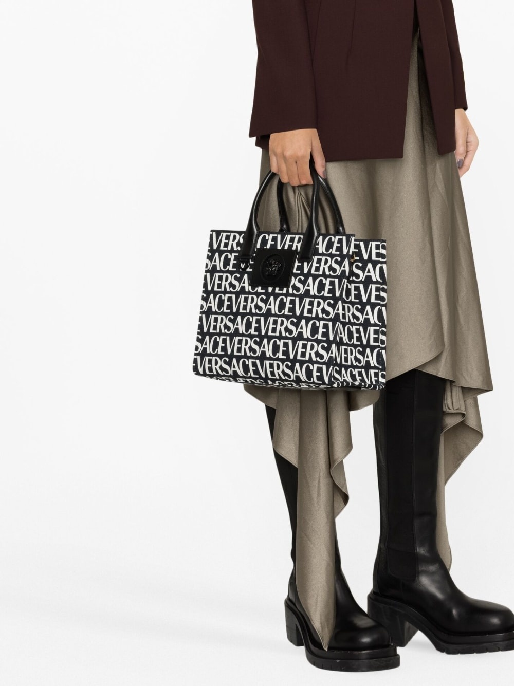 Women's Versace Allover Mini Shopper Bag by Versace