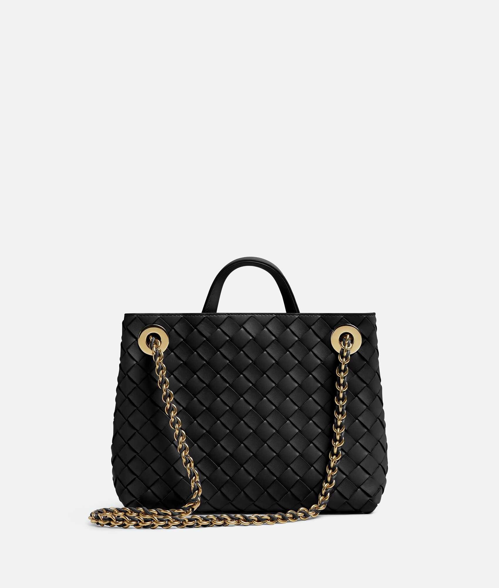 Bottega Veneta – Andiamo Small With Chain Black - 4