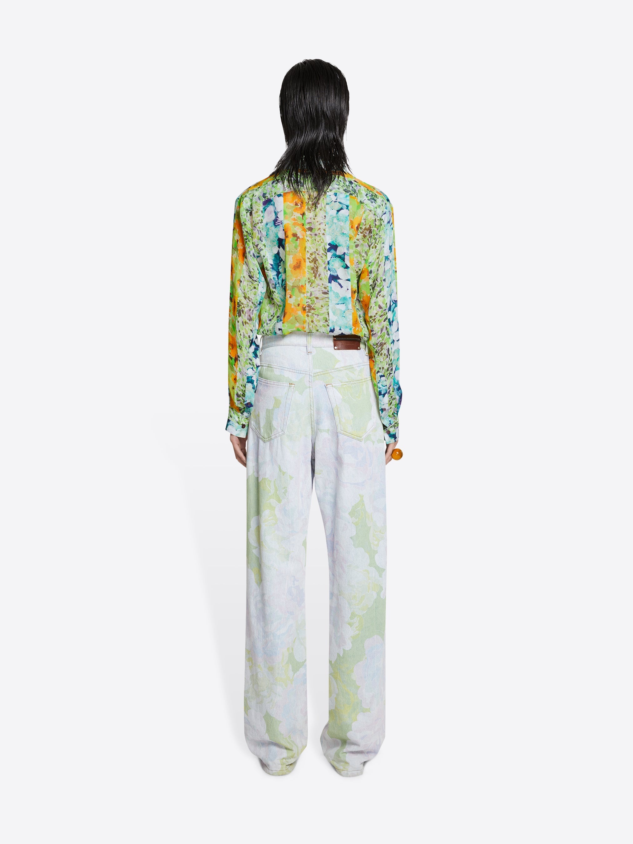 WIDE DENIM PANTS - 4