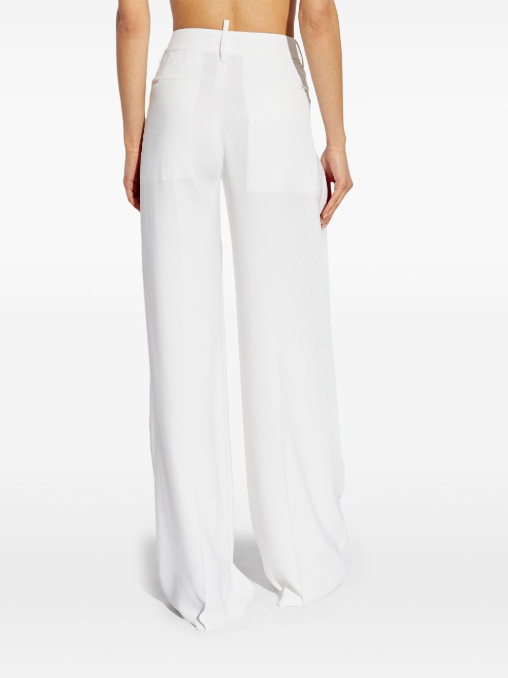 high-waist wide-leg trousers - 4