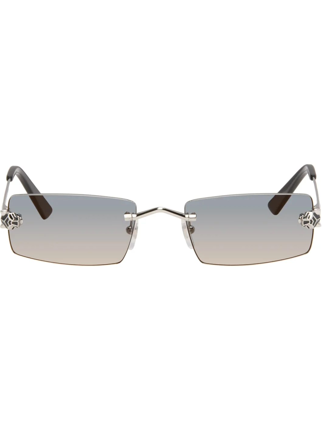 Silver 'Panthère de Cartier' Sunglasses - 1