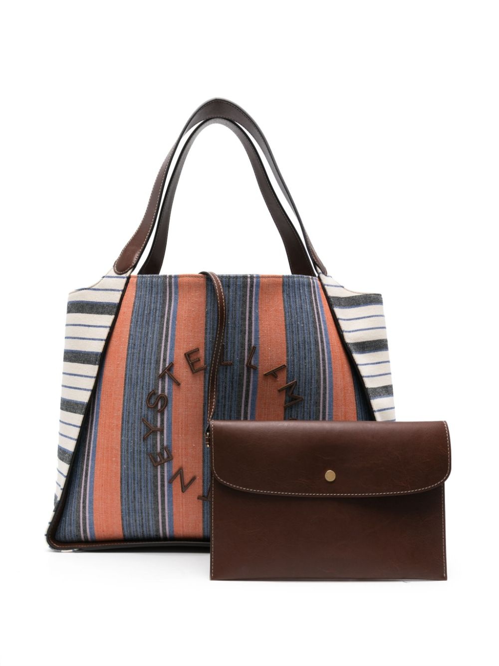 striped cotton tote bag - 6