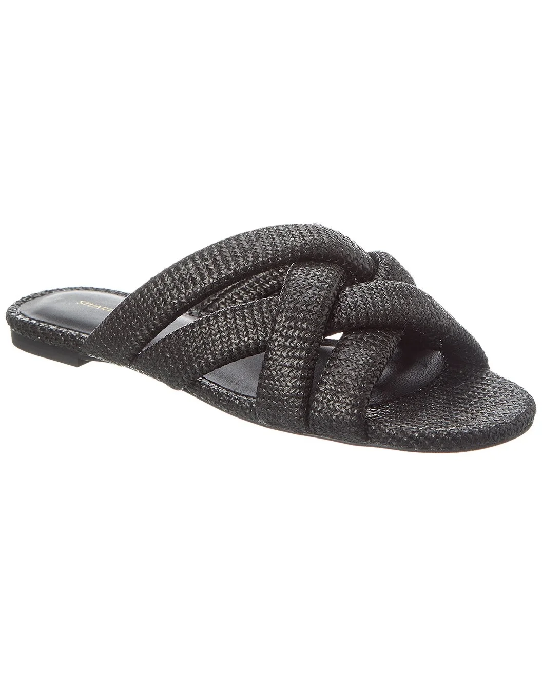 Stuart Weitzman Crossover Raffia Slide - 1