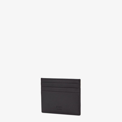 FENDI Black leather card holder outlook