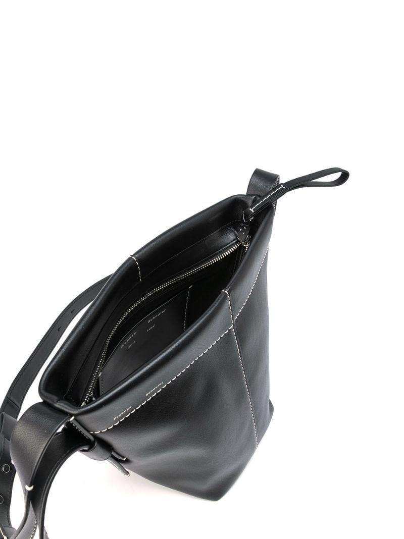 zipper crossbody bucket bag - 5